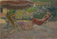 La sieste au jardin